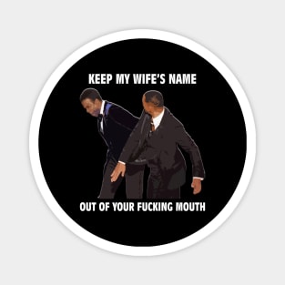 wow will smith slap chris rock Magnet